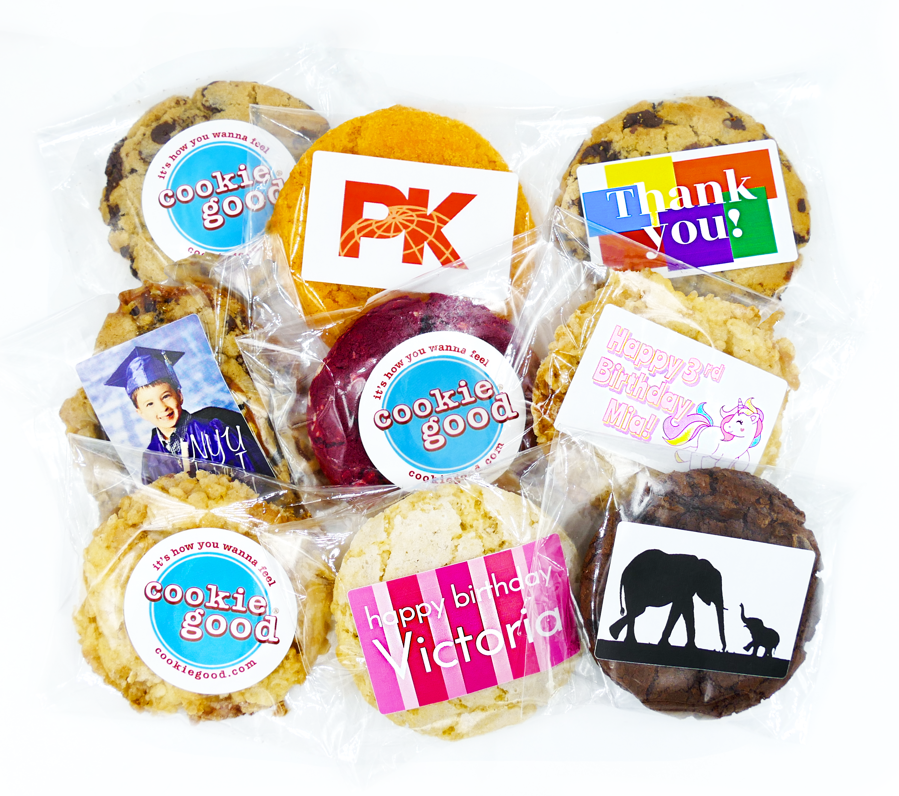 PERSONALIZED Cookie GIFTS - Premium Cookies Custom Wrapped and Shipped